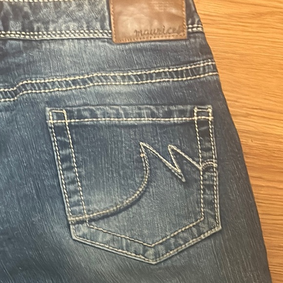 Maurices Blue Flare Wide Leg Jeans Size 5/6 Short Good Condition Make an Offer! - Picture 8 of 11